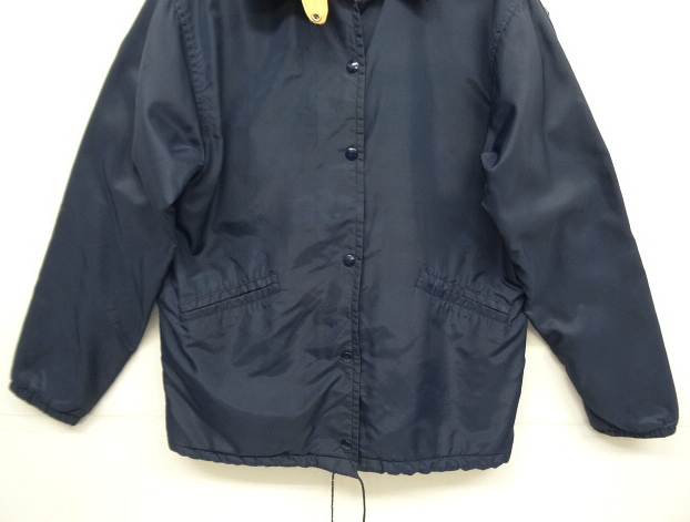 画像: 70'S LL Bean 筆記体タグ チンスト付き ナイロン コーチジャケット NAVY (VINTAGE)