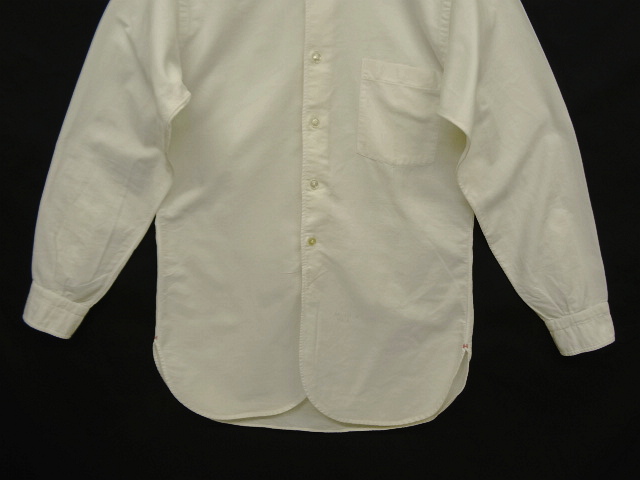 画像: 60'S HATHAWAY 6ボタン オックスフォード 長袖 BDシャツ ホワイト USA製 (VINTAGE)