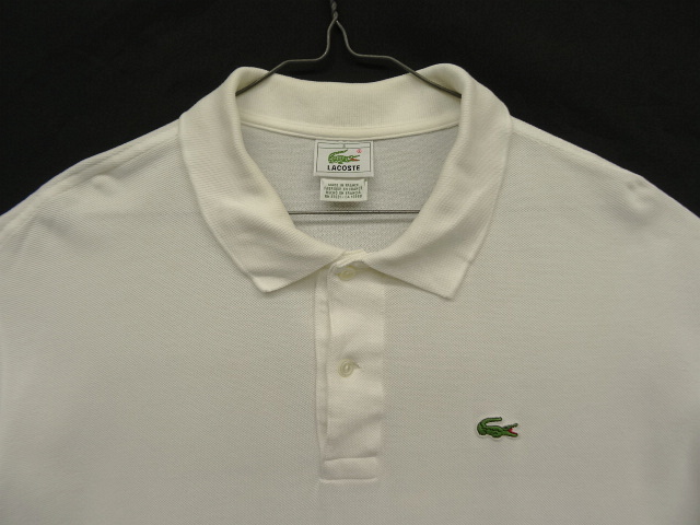 画像: 80'S CHEMISE LACOSTE ポロシャツ ホワイト フランス製 (VINTAGE)