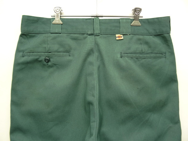 画像: 80'S DICKIES 874 ワークパンツ グリーン W36L29 USA製 (VINTAGE)