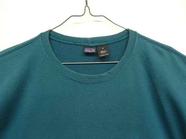 画像: 90'S PATAGONIA 背面ロゴ バックプリント 半袖 Tシャツ ダークグリーン USA製 (VINTAGE)