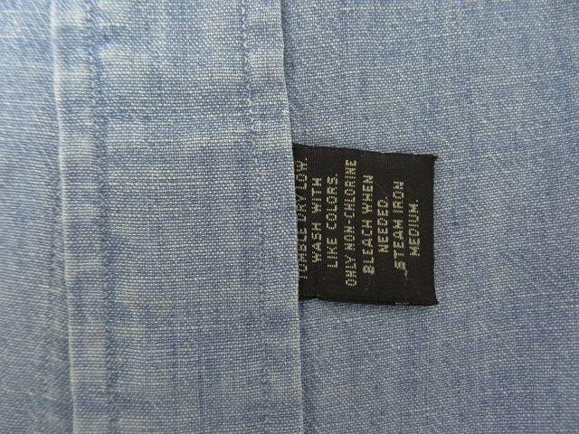 画像: 90'S RRL 初期 三ツ星タグ シャンブレーシャツ ブルー (VINTAGE)