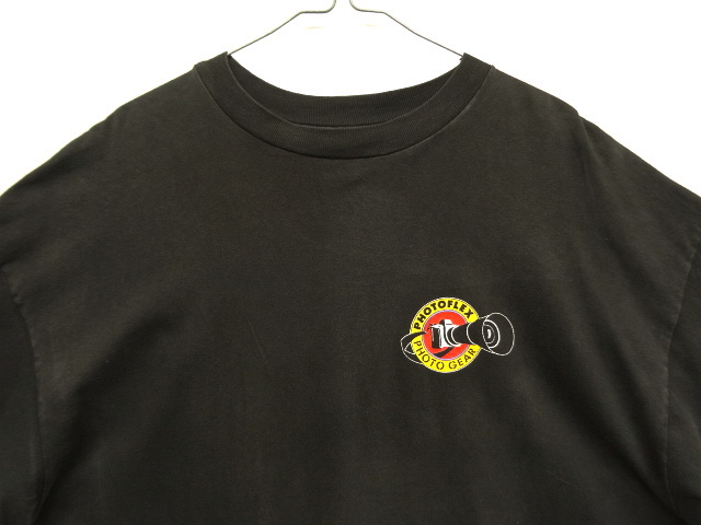 画像: 90'S PHOTOFLEX シングルステッチ  両面プリント 半袖 Tシャツ ブラック USA製 (VINTAGE)