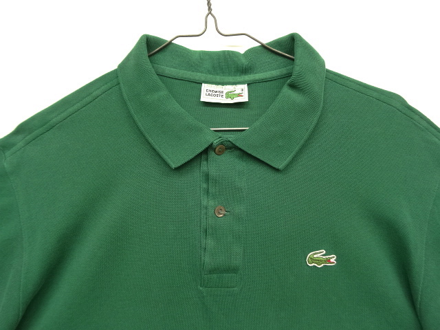 数量限定・即納特価!! CHEMISE LACOSTE フランス製 L1212 グリーン