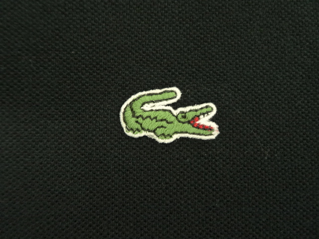 画像: 80'S CHEMISE LACOSTE ポロシャツ ブラック フランス製 (VINTAGE)