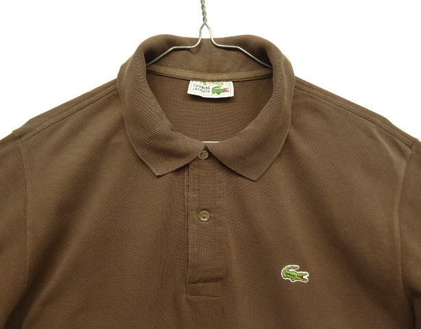 画像: 70'S CHEMISE LACOSTE ポロシャツ ブラウン フランス製 (VINTAGE)