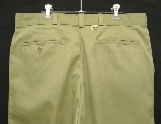 画像: 80'S DICKIES チビタグ ツープリーツ ワークパンツ ベージュ W36L32 USA製 (VINTAGE)