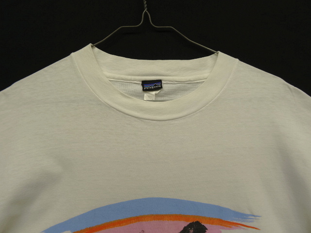 画像: 80'S PATAGONIA 黒タグ シングルステッチ 半袖 Tシャツ ホワイト USA製 (VINTAGE)