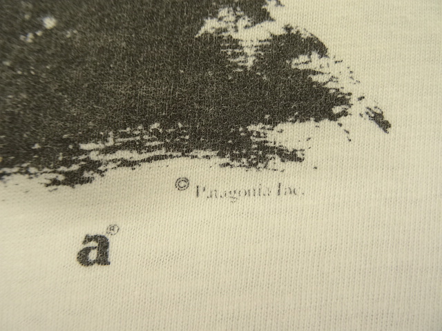 画像: 80'S PATAGONIA 黒タグ シングルステッチ 半袖 Tシャツ ホワイト USA製 (VINTAGE)