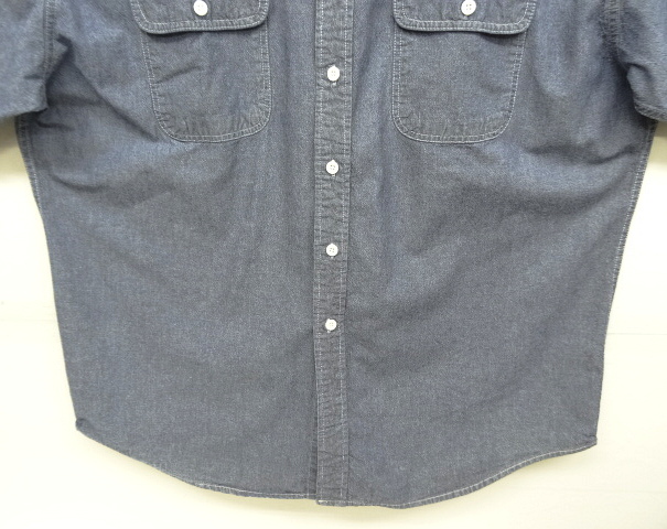 画像: 90'S BIG MAC コットン100% 半袖 シャンブレーシャツ ブルー (VINTAGE)