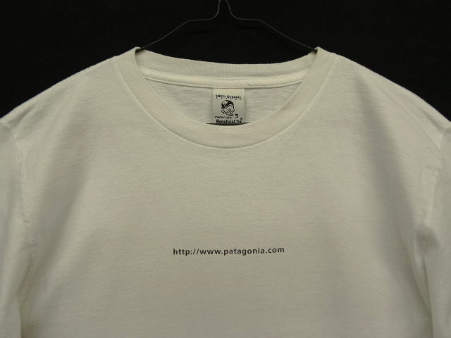 画像: 90'S PATAGONIA ロゴプリント 半袖 Tシャツ ホワイト USA製 (VINTAGE)