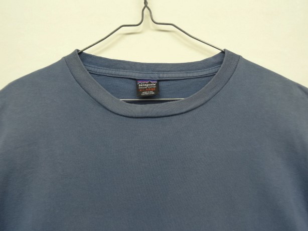 画像: 90'S PATAGONIA 黒タグ 両面プリント 半袖 Tシャツ ブルー USA製 (VINTAGE)