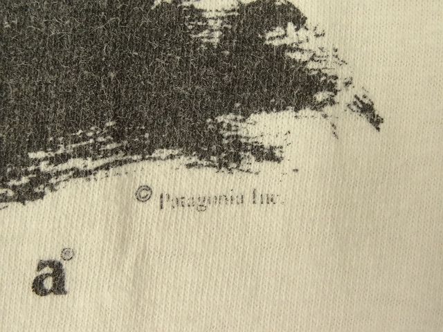 画像: 80'S PATAGONIA 黒タグ 半袖 Tシャツ ホワイト USA製 (VINTAGE)