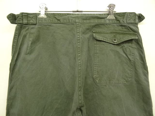 画像: 60'S フランス空軍 AIR FORCE アジャスター付き メカニックパンツ AILEEジップ (VINTAGE)