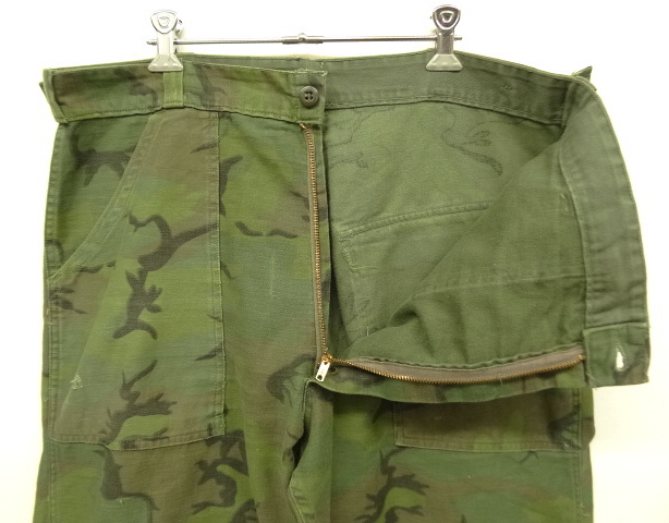 画像: 60'S アメリカ軍 US ARMY "民間品" コットンサテン ベイカーパンツ カモ (VINTAGE)