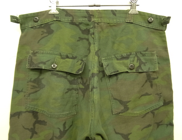 画像: 60'S アメリカ軍 US ARMY "民間品" コットンサテン ベイカーパンツ カモ (VINTAGE)