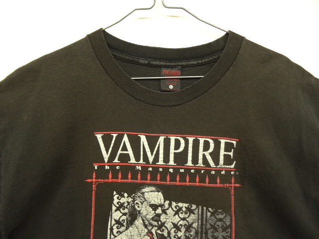 画像: 90'S VAMPIRE THE MASQUERADE "FASHION VICTIM" 半袖 Tシャツ ブラック USA製 (VINTAGE)