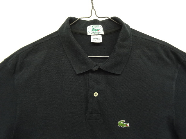 画像: 80'S IZOD LACOSTE ポロシャツ ブラック USA製 (VINTAGE)