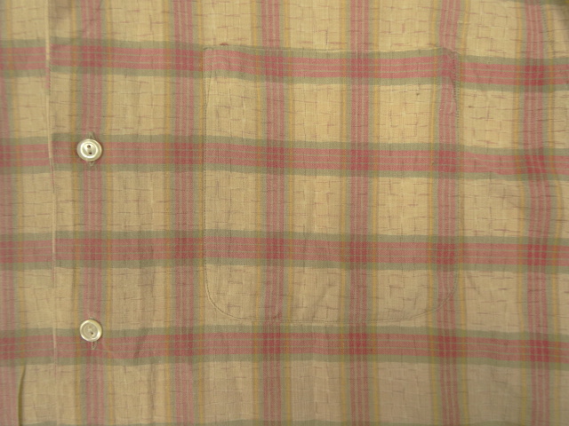 画像: 90'S RRL 初期 三ツ星タグ コットン 半袖 オープンカラーシャツ チェック柄 (VINTAGE)
