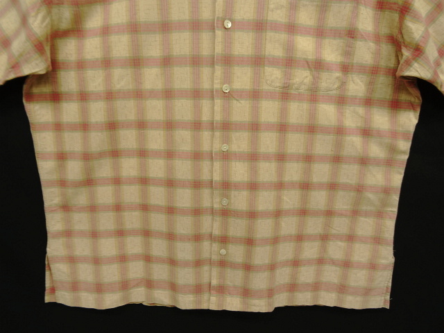 画像: 90'S RRL 初期 三ツ星タグ コットン 半袖 オープンカラーシャツ チェック柄 (VINTAGE)