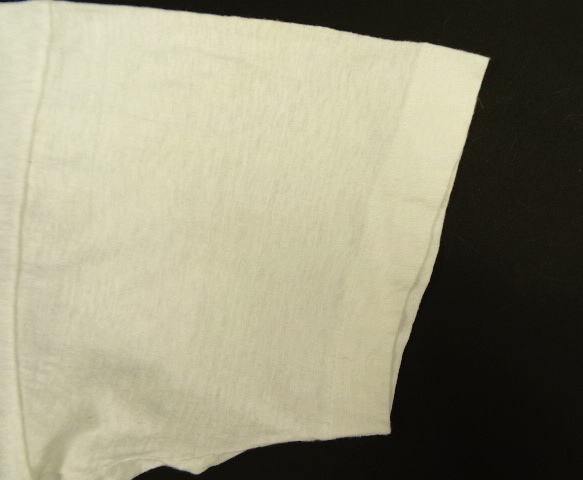 画像: 80'S AIRBASE INTERNATIONAL 染み込みプリント シングルステッチ 半袖 Tシャツ ホワイト (VINTAGE)