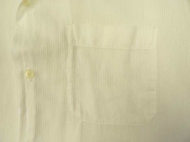 画像: ユーロヴィンテージ ALEXANDRIE 半袖 オープンカラーシャツ ホワイト (VINTAGE)
