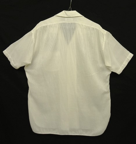画像3: ユーロヴィンテージ ALEXANDRIE 半袖 オープンカラーシャツ ホワイト (VINTAGE)