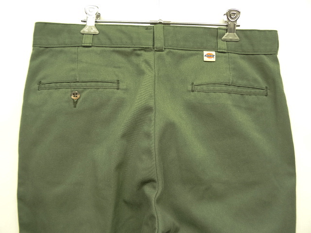 画像: 80'S DICKIES チビタグ ツープリーツ ワークパンツ カーキ W34L32 USA製 (VINTAGE)