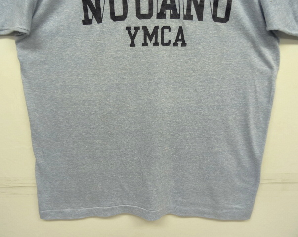 画像: 80'S CHAMPION "YMCA" トリコタグ リンガーTシャツ ブルー杢 USA製 (VINTAGE)