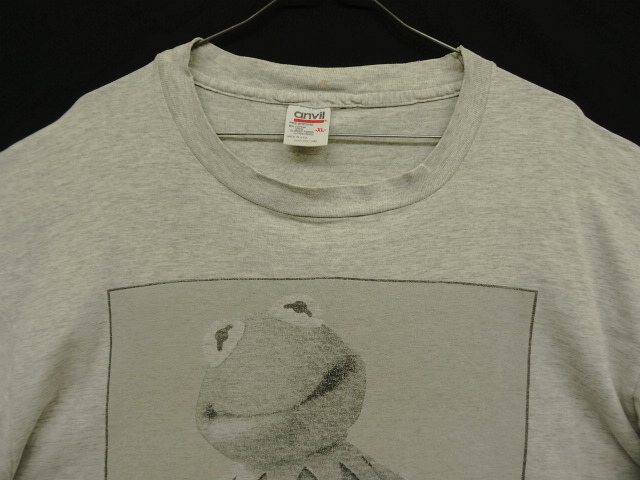 画像: 90'S KERMIT CLEIN シングルステッチ 半袖 Tシャツ ヘザーグレー USA製 (VINTAGE)