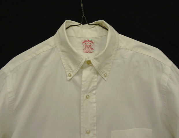 画像: 90'S BROOKS BROTHERS ポプリン BDシャツ ホワイト USA製 (VINTAGE)