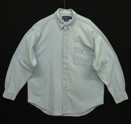 90s ラルフローレン BDシャツ bigshirt シャンブレー