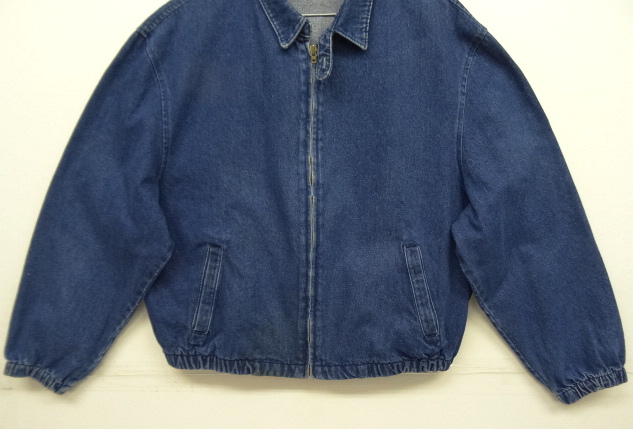 画像: 80'S LL Bean チンスト付き デニム ドリズラージャケット インディゴ USA製 (VINTAGE)