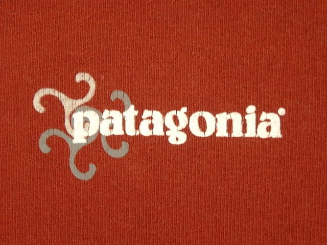 画像: 90'S PATAGONIA BENEFICIAL T'S バックプリント 長袖 Tシャツ レンガ USA製 (VINTAGE)