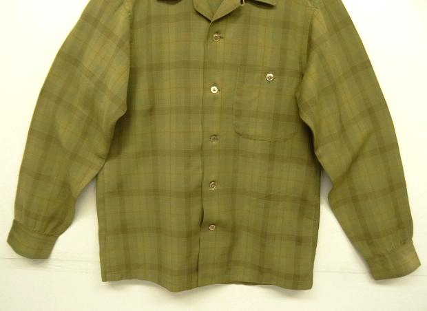 画像: 60'S PENDLETON "SIR PENDLETON" ウール 長袖 オープンカラーシャツ チェック柄 USA製 (VINTAGE)