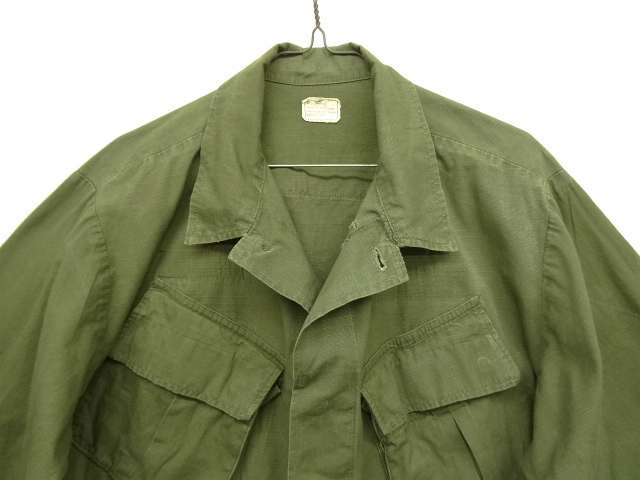 画像: 70'S アメリカ軍 US ARMY "JUNGLE FATIGUE" リップストップ ファティーグジャケット M-SHORT (VINTAGE)