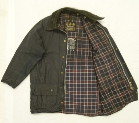 画像3: 90'S BARBOUR 3クレスト 旧タグ "BEAUFORT" オイルドジャケット ネイビー イングランド製 (VINTAGE)