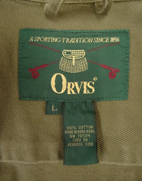 画像2: 90'S ORVIS マチ付きポケット コットン トラベルジャケット カーキ (VINTAGE) 
