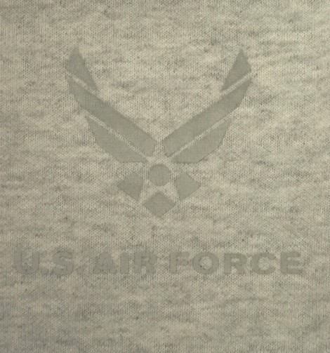 画像: アメリカ軍 USAF "SOFFE製" 両面リフレクタープリント パーカー アッシュグレー (VINTAGE)