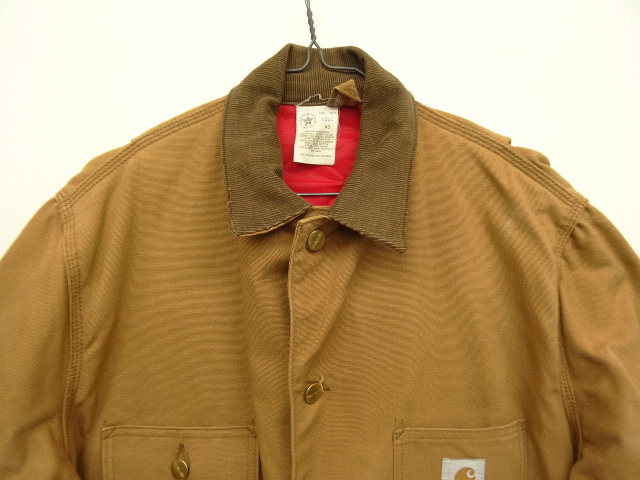 画像: 80'S CARHARTT 裏地キルティング ダックジャケット ブラウン USA製 (VINTAGE)