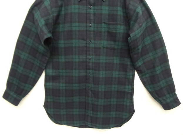 希少 pendleton 60s ウールシャツ 好配色 オンブレ グリーン めんどかっ