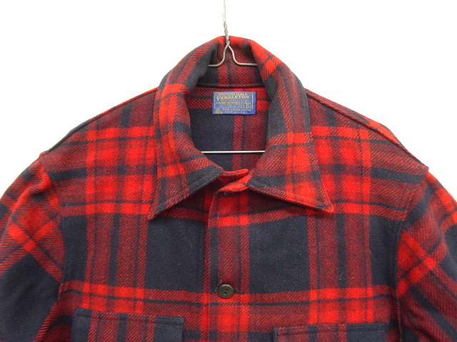 画像: 70'S PENDLETON ウール マッキーノジャケット チェック柄 USA製 (VINTAGE)