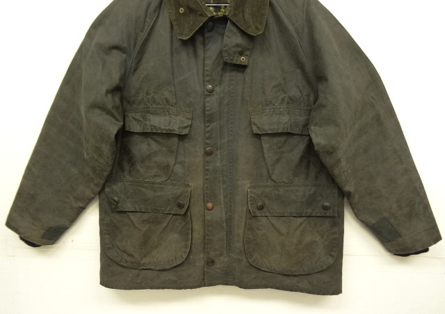 画像: 80'S BARBOUR 3クレスト "4POCKET BEDALE" オイルドジャケット NAVY イングランド製 (VINTAGE)