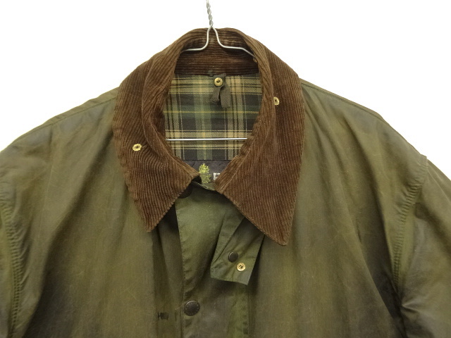 画像: 80'S BARBOUR 2クレスト 旧タグ "BORDER" オイルドジャケット オリーブ イングランド製 (VINTAGE)