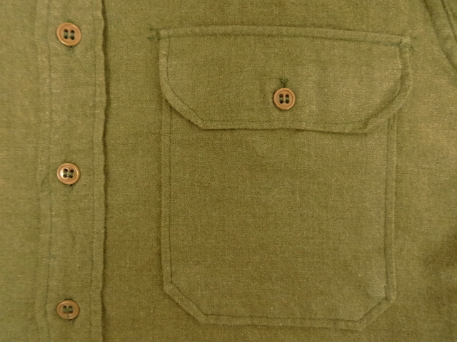 画像: 40'S アメリカ軍 US ARMY マチ付き ウール フィールドシャツ カーキ (VINTAGE)