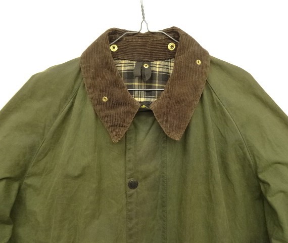 画像: 90'S BARBOUR 3クレスト 旧タグ "GAMEFAIR" オイルドジャケット オリーブ イングランド製 (VINTAGE)