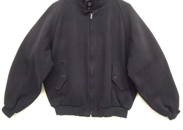 画像: 80'S BARACUTA G9 ウール ハリントンジャケット AEROジップ ダークネイビー イングランド製 (VINTAGE)