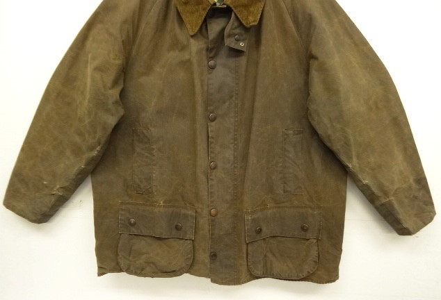 画像: 90'S BARBOUR 3クレスト 旧タグ "MOORLAND" オイルドジャケット ブラウン イングランド製 (VINTAGE)