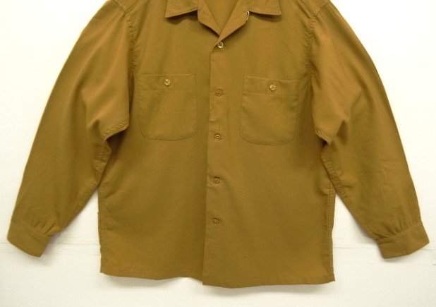 画像: 60'S PENDLETON "BOARD SHIRT" ウール オープンカラーシャツ マスタード USA製 (VINTAGE)