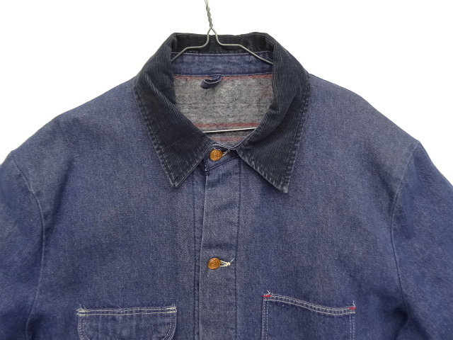 70'S BLUE BELL ブランケット入り デニム カバーオール インディゴ BLUE BLUE - 70s BLUE BELL デニムカバーオール ブランケット